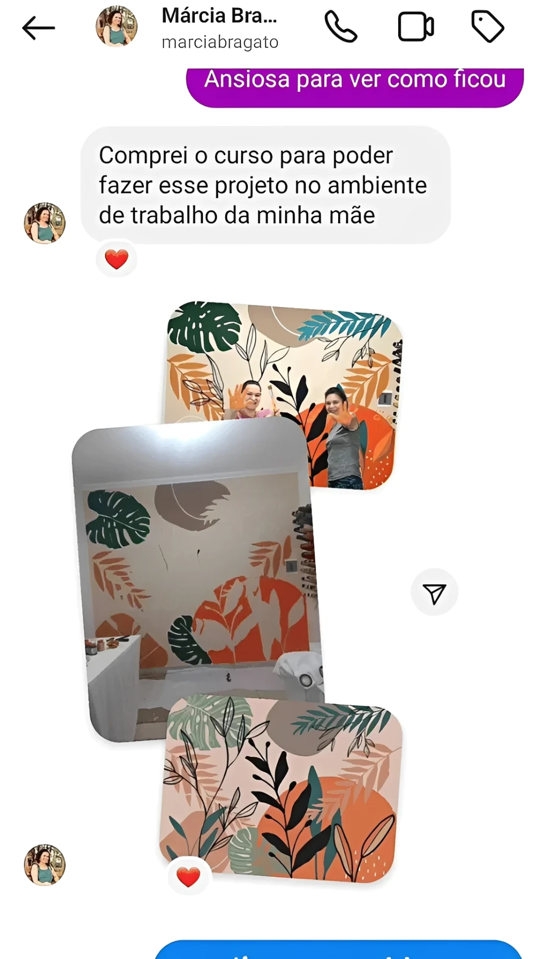 Depoimento de aluna 1